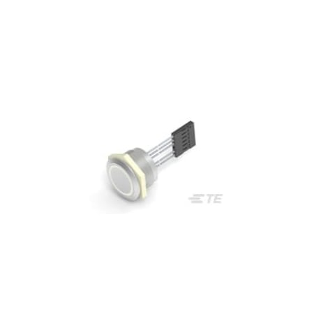 Te Connectivity Pushbutton Switch, Spst, On-Off, 1A, 24Vdc, Wire Terminal, Panel Mount 2342836-2